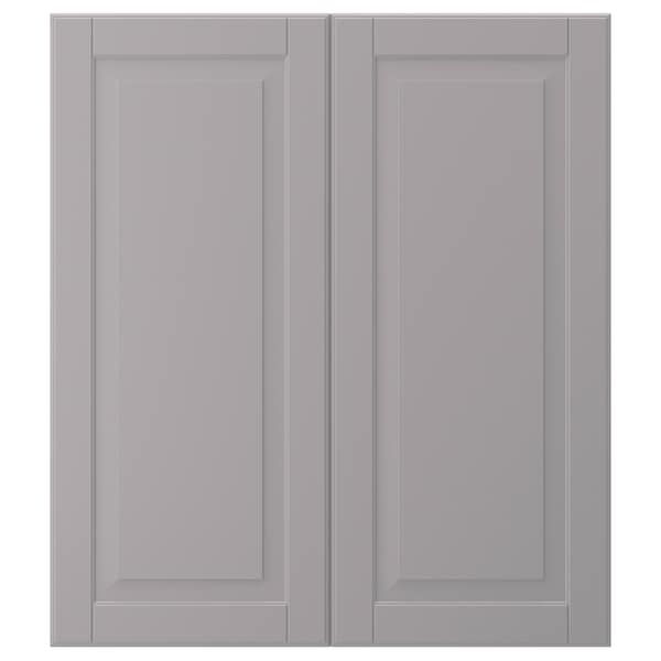 IKEA BODBYN 2-p door/corner base cabinet set, 13x30 in Gray, Ikea Ireland | 0432XNKLS