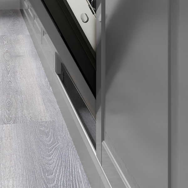 IKEA BODBYN Decorative toekick for dishwasher, gray, Ikea Ireland | 3798TQNHV