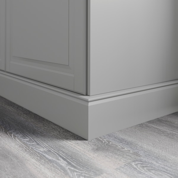 IKEA BODBYN Decorative toekick, gray, 87 in, Ikea Ireland | 9236UIQLK