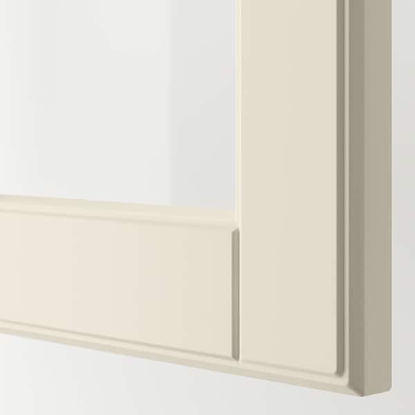 IKEA BODBYN glass door, 15x30 in Off White, Ikea Ireland | 6204GMNVH