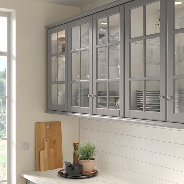 IKEA BODBYN glass door, 18x30 in Gray, Ikea Ireland | 5123JLTUS