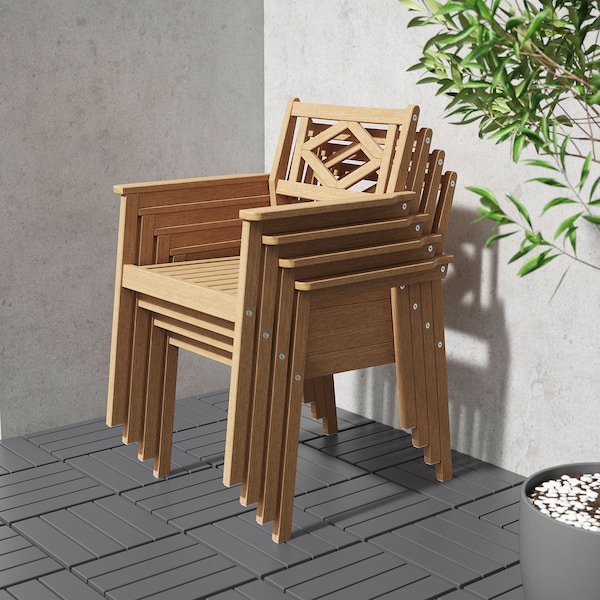 IKEA BONDHOLMEN armchair, outdoor, brown, Ikea Ireland | 5786HPLVG