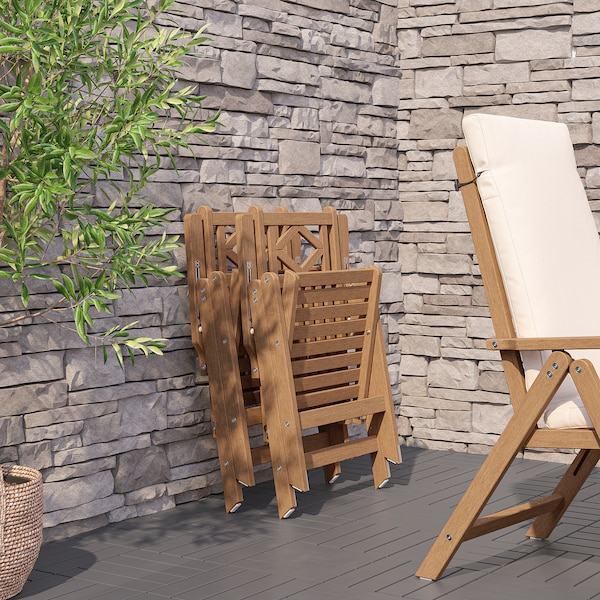 IKEA BONDHOLMEN reclining chair, outdoor, brown, Ikea Ireland | 8627MEWPN