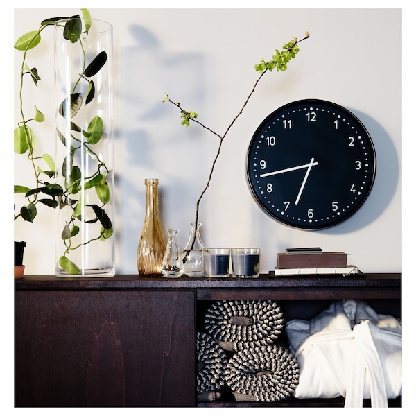 IKEA BONDIS wall clock, black, 15 in, Ikea Ireland | 4078KOFTV