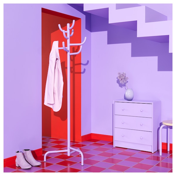 IKEA BONDSKÄRET hat and coat stand, 68 7/8 in Lilac, Ikea Ireland | 8137CGHSF