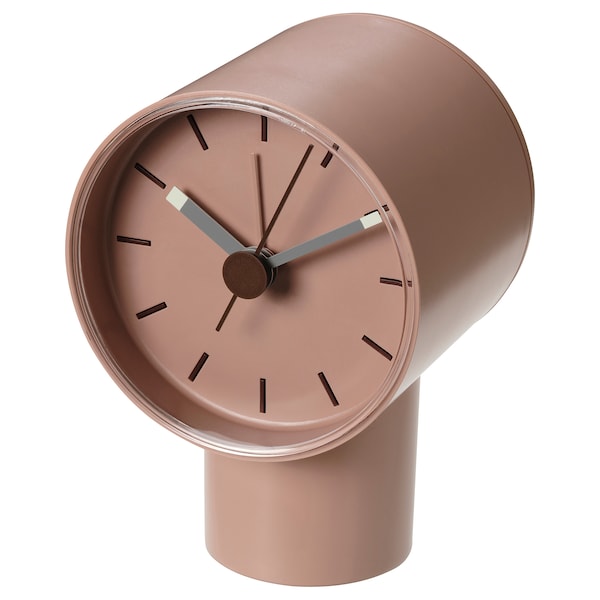 IKEA BONDTOLVAN alarm clock, analog/pale pink, 3 ¼x3 ½ in, Ikea Ireland | 1402AMZNP