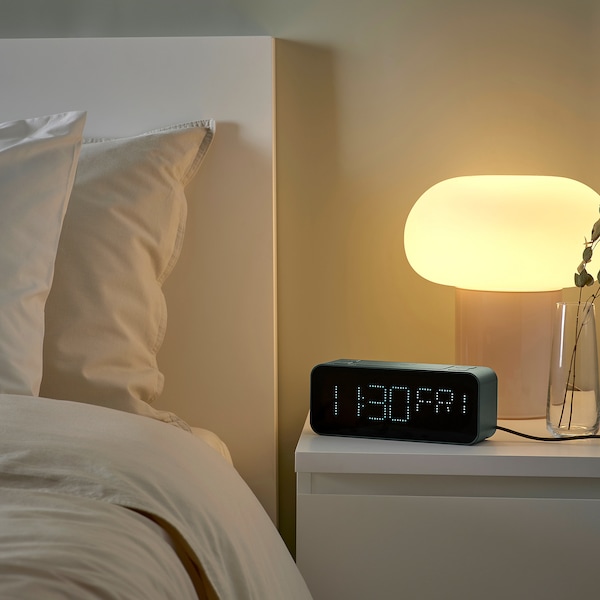 IKEA BONDTOLVAN alarm clock, digital/green, 7 ¾x3 ¼ in, Ikea Ireland | 5162BOIYR