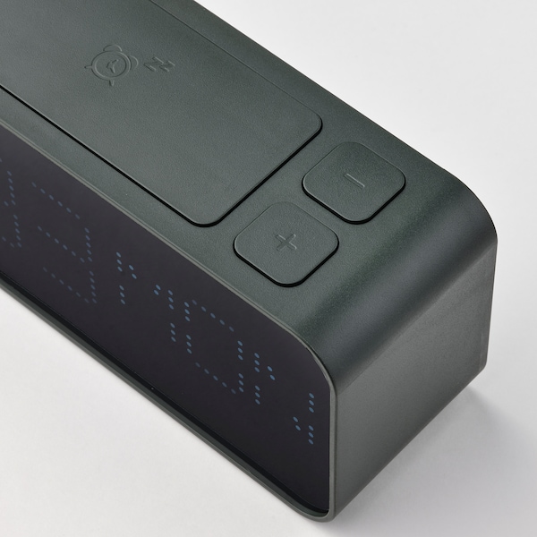 IKEA BONDTOLVAN alarm clock, digital/green, 7 ¾x3 ¼ in, Ikea Ireland | 5162BOIYR