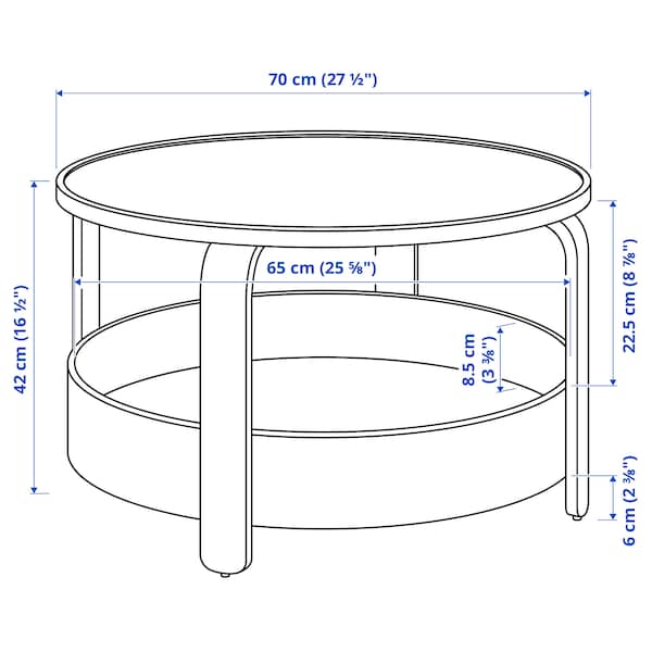 IKEA BORGEBY coffee table, 27 1/2 in Birch Veneer, Ikea Ireland | 6301BTMPZ