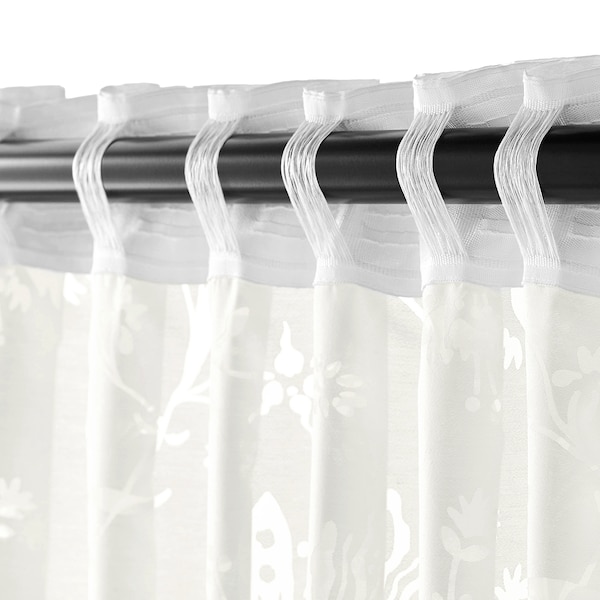 IKEA BORGHILD Sheer curtains, 1 pair, white, 57x98 in, Ikea Ireland | 1253KBHMG