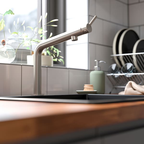 IKEA BOSJÖN kitchen faucet, stainless steel color, Ikea Ireland | 7956JNEWU