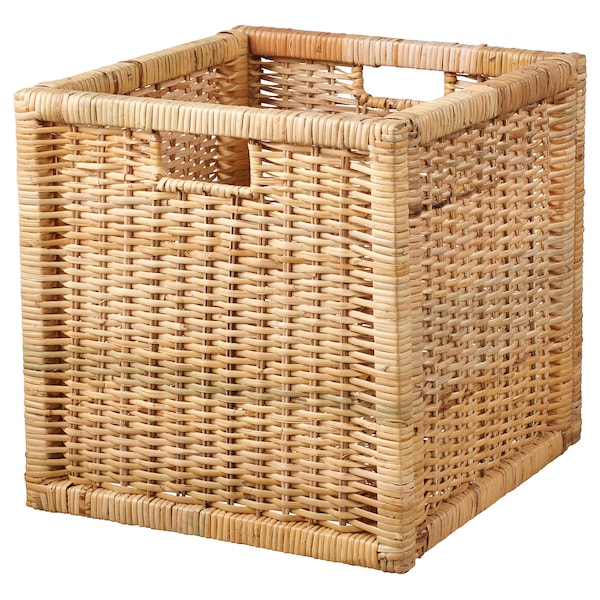 IKEA BRANÄS Basket, rattan, 12 ½x13 ½x12 ½ in, Ikea Ireland | 0837FEADS