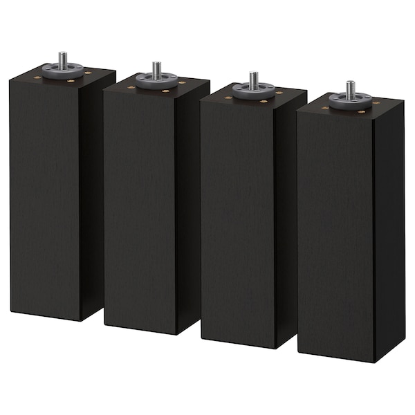 IKEA BRENNÅSEN Leg, 7 7/8 in, 4 pack Black Stained, Ikea Ireland | 9240XFDAQ