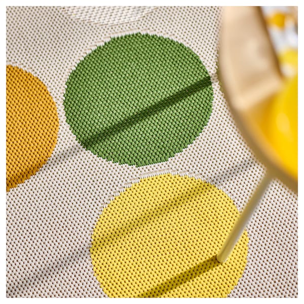 IKEA BRÖGGAN rug flatwoven, in/outdoor, dot pattern multicolor, 4'4 inx6'5 in, Ikea Ireland | 2657EVJMY