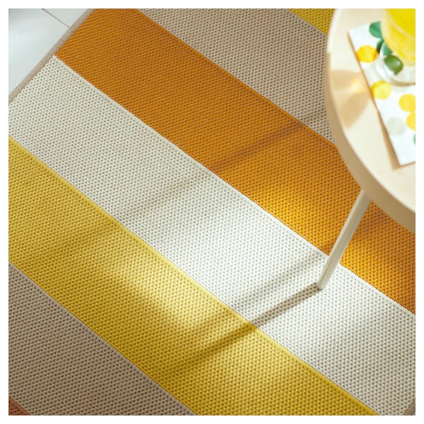 IKEA BRÖGGAN rug flatwoven, in/outdoor, yellow, 2'7 inx6'7 in, Ikea Ireland | 0853ATEBY