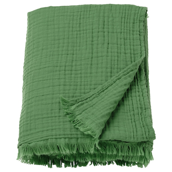 IKEA BRÖGGAN throw, green, 59x79 in, Ikea Ireland | 7859WYDQC