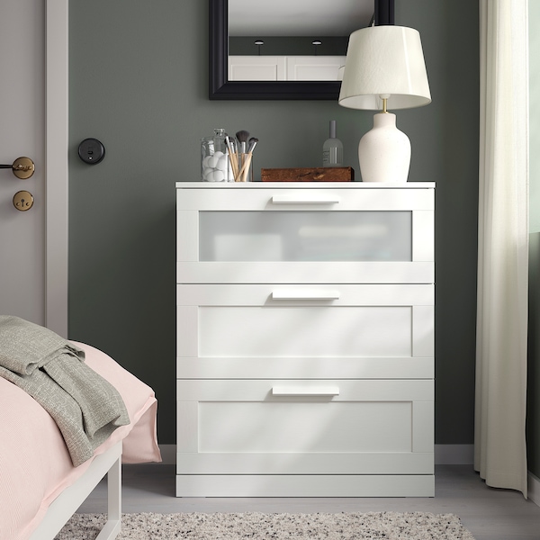 IKEA BRIMNES 3-drawer chest, 30 3/4x37 3/8 in White, Ikea Ireland | 8956MIOCD