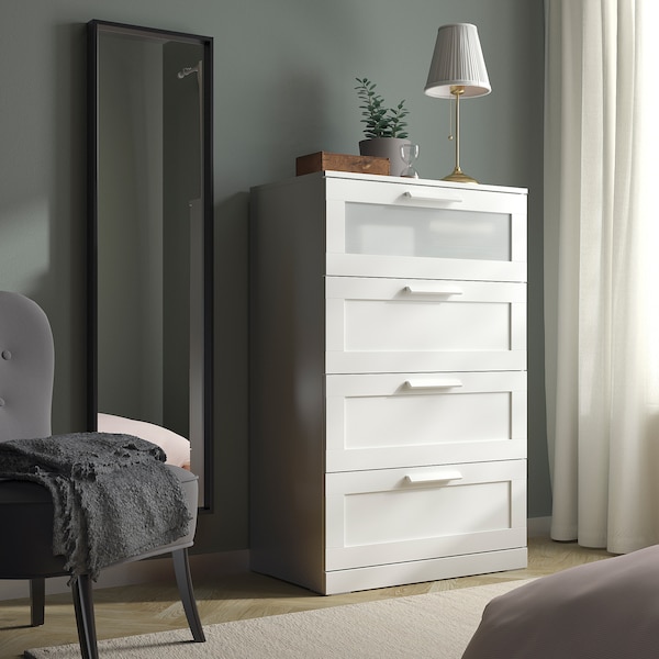 IKEA BRIMNES 4-drawer chest, 30 3/4x48 7/8 in White, Ikea Ireland | 6081PIBRT