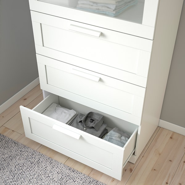 IKEA BRIMNES 4-drawer chest, 30 3/4x48 7/8 in White, Ikea Ireland | 6081PIBRT