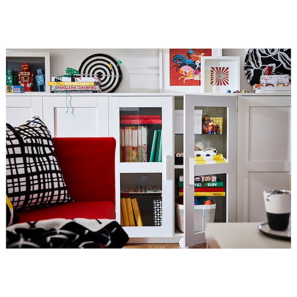 IKEA BRIMNES Cabinet with doors, glass, 30 3/4x37 3/8 in White, Ikea Ireland | 3748WBRCU