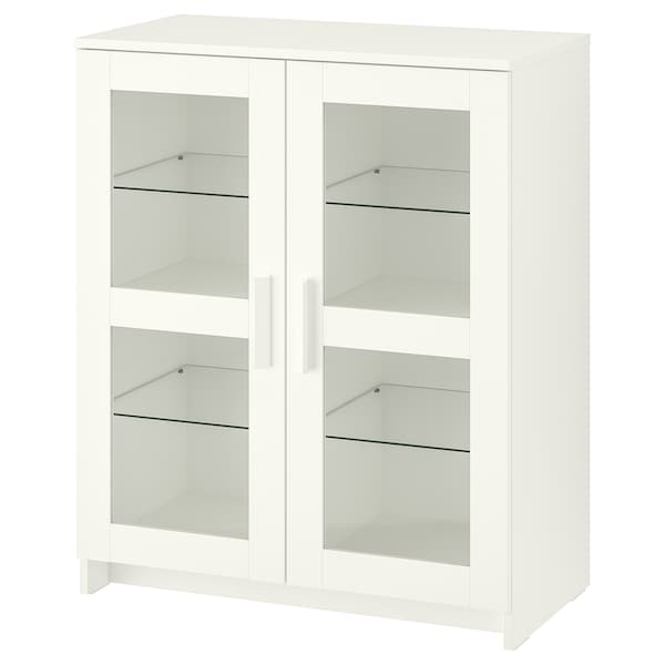 IKEA BRIMNES Cabinet with doors, glass, 30 3/4x37 3/8 in White, Ikea Ireland | 3748WBRCU