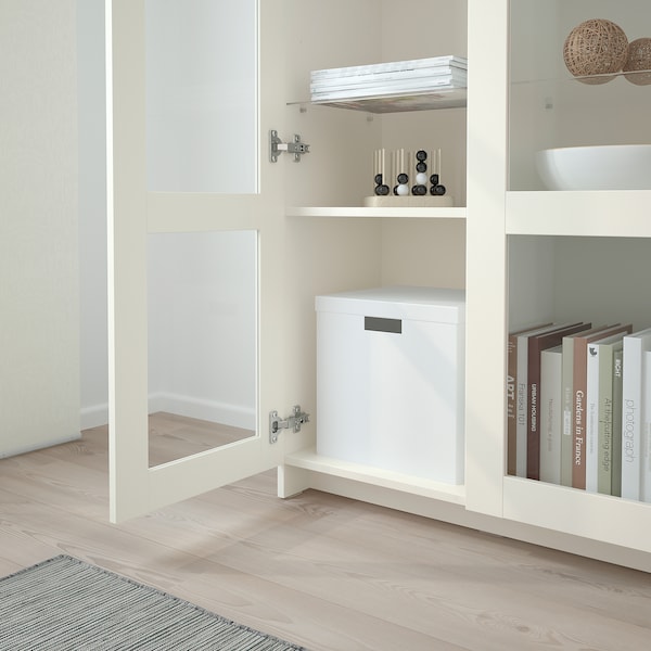 IKEA BRIMNES Glass-door cabinet, 31 1/2x74 3/4 in White, Ikea Ireland | 3751GZQLD