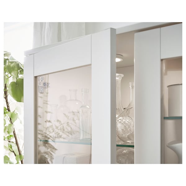 IKEA BRIMNES Glass-door cabinet, 31 1/2x74 3/4 in White, Ikea Ireland | 3751GZQLD