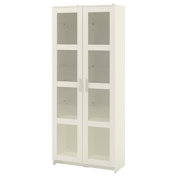 IKEA BRIMNES Glass-door cabinet, 31 1/2x74 3/4 in White, Ikea Ireland | 3751GZQLD