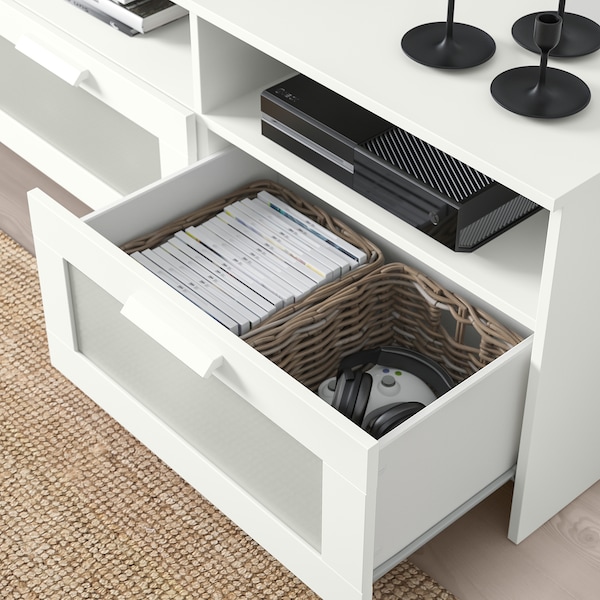 IKEA BRIMNES TV storage combination, 70 7/8x16 1/8x74 3/4 in White, Ikea Ireland | 1560LSTAU