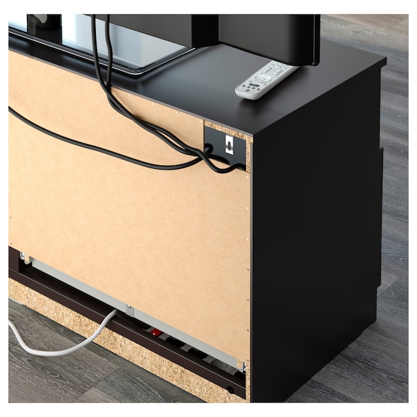 IKEA BRIMNES TV storage combination, 78 3/4x16 1/8x37 3/8 in Black, Ikea Ireland | 6257DJVOK