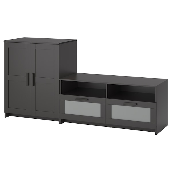 IKEA BRIMNES TV storage combination, 78 3/4x16 1/8x37 3/8 in Black, Ikea Ireland | 6257DJVOK