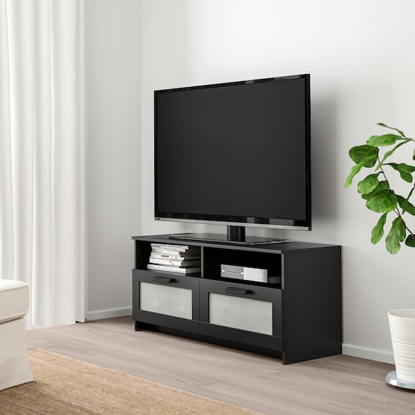 IKEA BRIMNES TV unit, 47 1/4x16 1/8x20 7/8 in Black, Ikea Ireland | 8096EWNFG