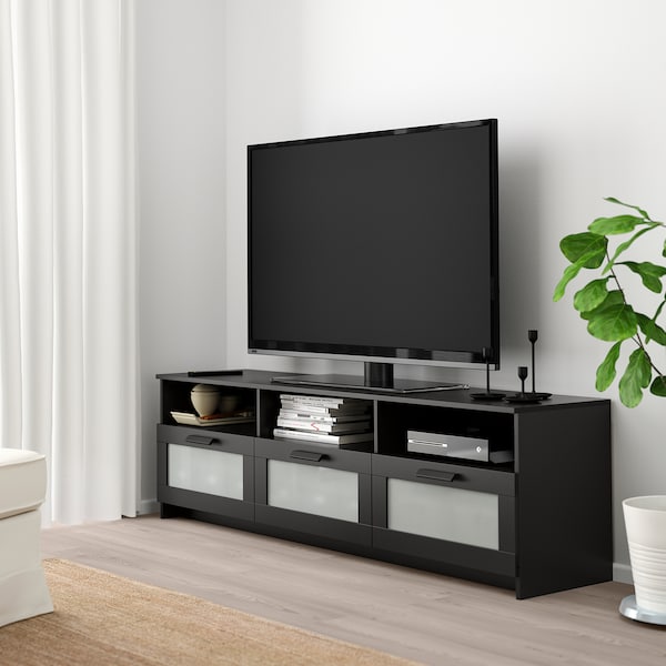 IKEA BRIMNES TV unit, 70 7/8x16 1/8x20 7/8 in Black, Ikea Ireland | 4826MBOEW