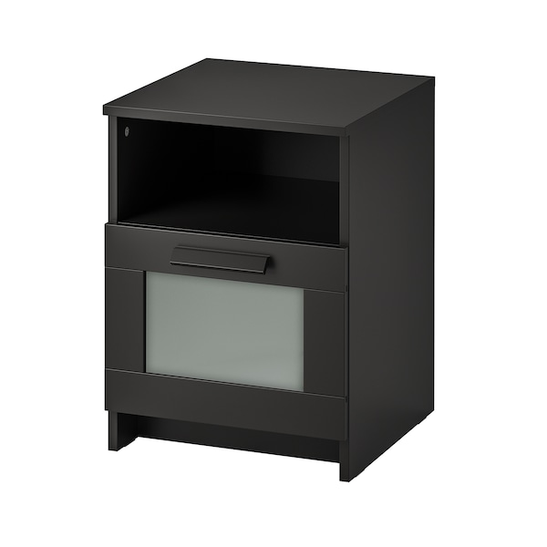 IKEA BRIMNES nightstand, 15 3/8x16 1/8 in Black, Ikea Ireland | 0845BSAKL