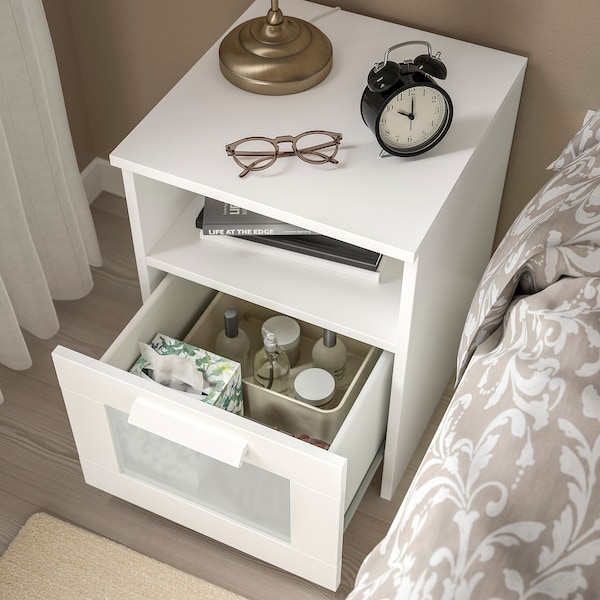 IKEA BRIMNES nightstand, 15 3/8x16 1/8 in White, Ikea Ireland | 9476UXMFS