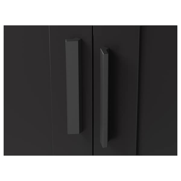 IKEA BRIMNES wardrobe with 2 doors, 30 3/4x74 3/4 in Black, Ikea Ireland | 0251LPYTZ