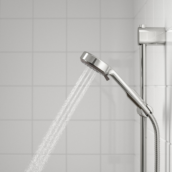 IKEA BROGRUND Riser rail with hand shower/outlet, chrome plated, Ikea Ireland | 3214EHSRV