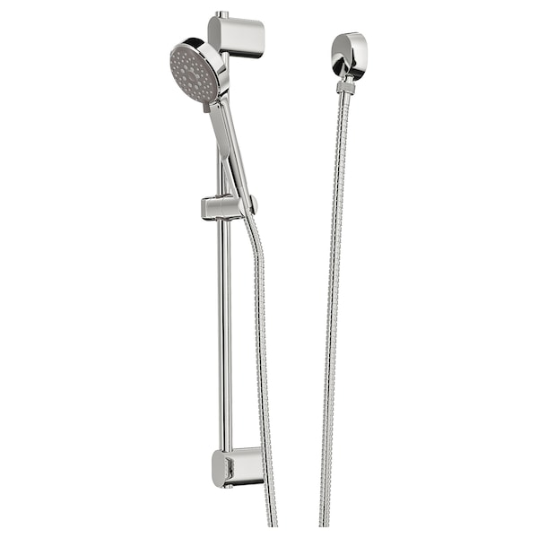IKEA BROGRUND Riser rail with hand shower/outlet, chrome plated, Ikea Ireland | 3214EHSRV