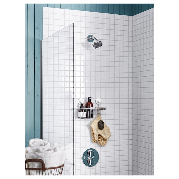 IKEA BROGRUND Showerhead with thermostatic faucet, chrome plated, Ikea Ireland | 3246UFNYK