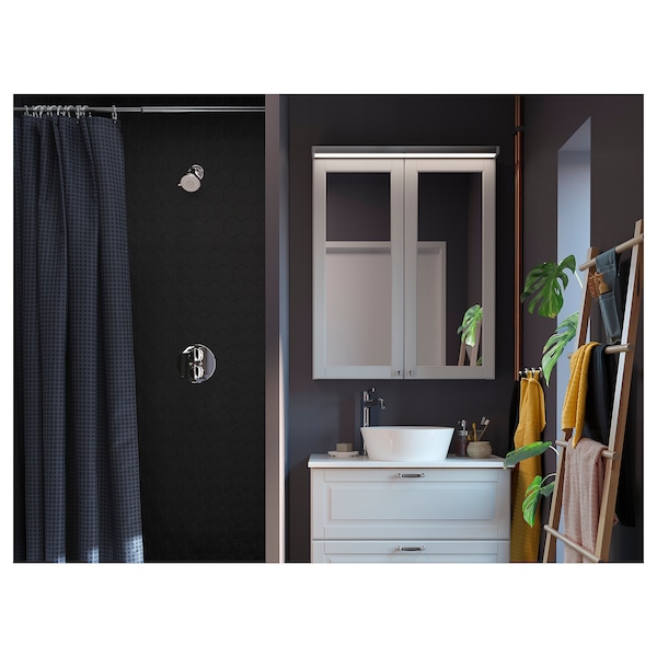 IKEA BROGRUND Showerhead with thermostatic faucet, chrome plated, Ikea Ireland | 3246UFNYK