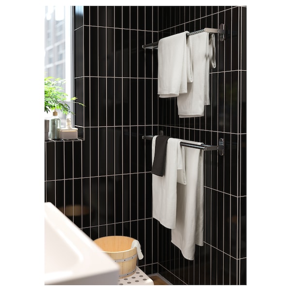 IKEA BROGRUND Towel rail, stainless steel, 26 ½ in, Ikea Ireland | 0198DEOUM