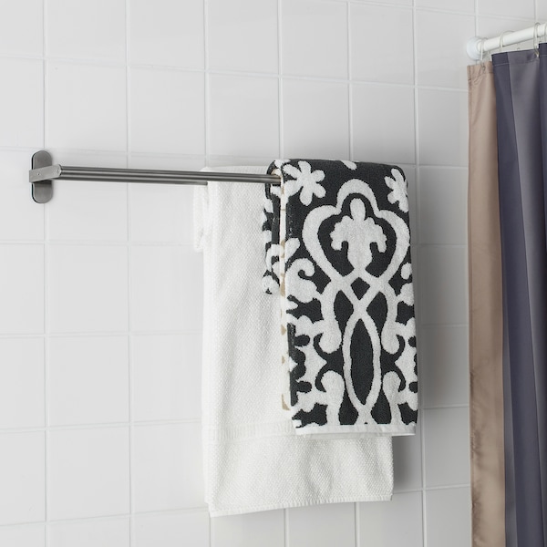 IKEA BROGRUND Towel rail, stainless steel, 26 ½ in, Ikea Ireland | 0198DEOUM