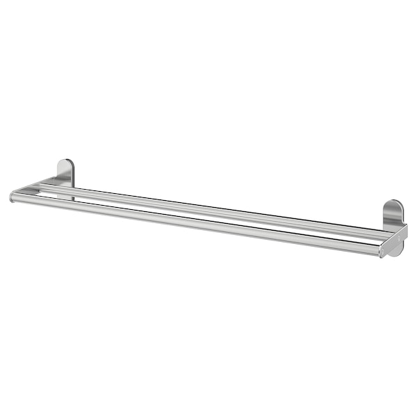 IKEA BROGRUND Towel rail, stainless steel, 26 ½ in, Ikea Ireland | 0198DEOUM