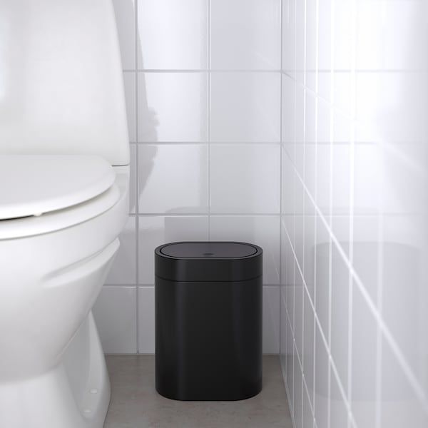 IKEA BROGRUND touch top trash can, 1 gallon Black, Ikea Ireland | 8126XJGNH