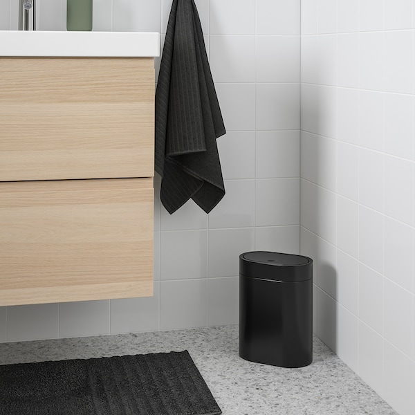 IKEA BROGRUND touch top trash can, 1 gallon Black, Ikea Ireland | 8126XJGNH