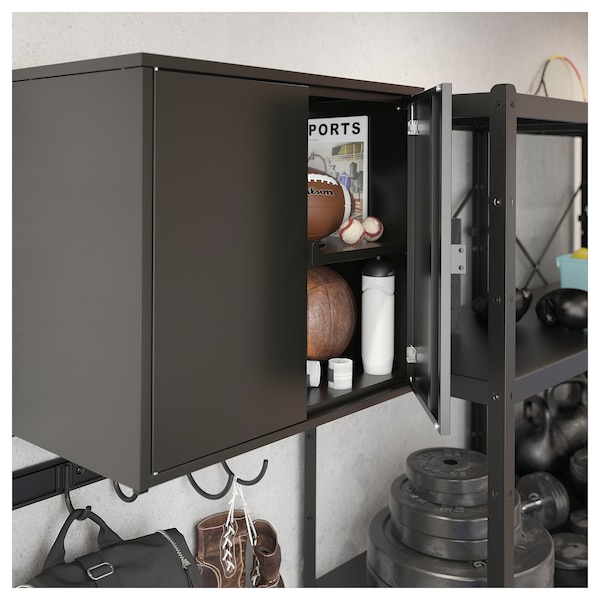 IKEA BROR Cabinet with 2 doors, black, Ikea Ireland | 9710PXYVO