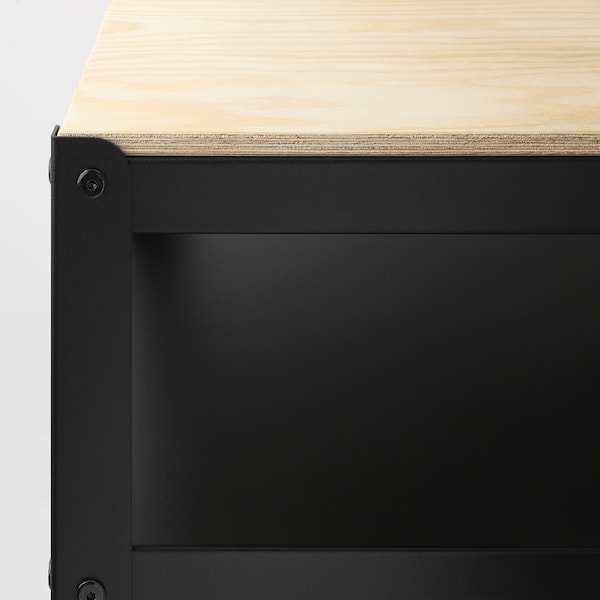 IKEA BROR Utility cart, black, pine plywood, Ikea Ireland | 4169SUYCM
