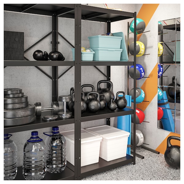 IKEA BROR shelf, 33 1/8x21 1/4 in Black, Ikea Ireland | 9640AIQHU