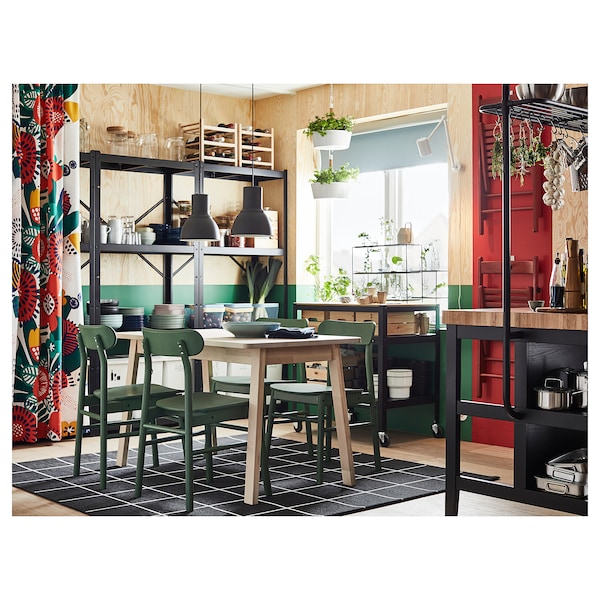 IKEA BROR shelf, black, 33 1/8x15 3/8 in, 4 pack, Ikea Ireland | 3801XKVTB