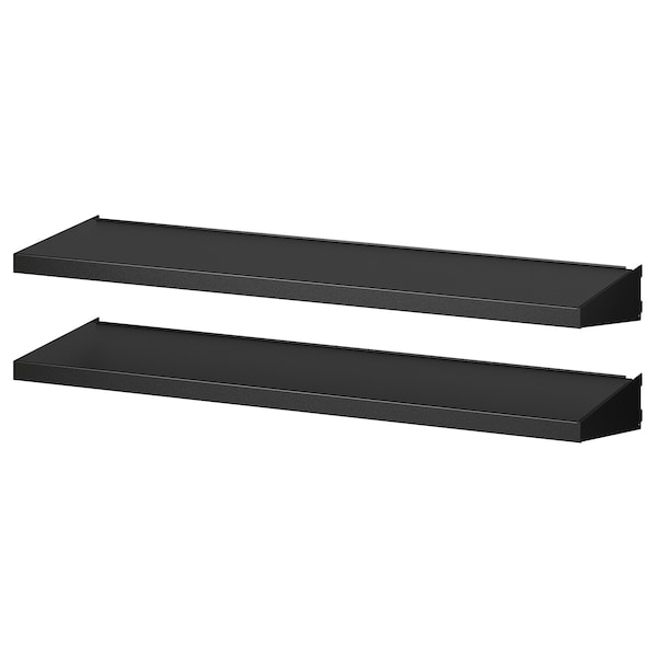 IKEA BROR shelf for wall upright, black, 33 1/2x9 7/8 in, 2 pack, Ikea Ireland | 4529GNDKE